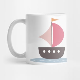 Pink boat Mug